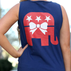 GOP Elephant With Bow Shirt
